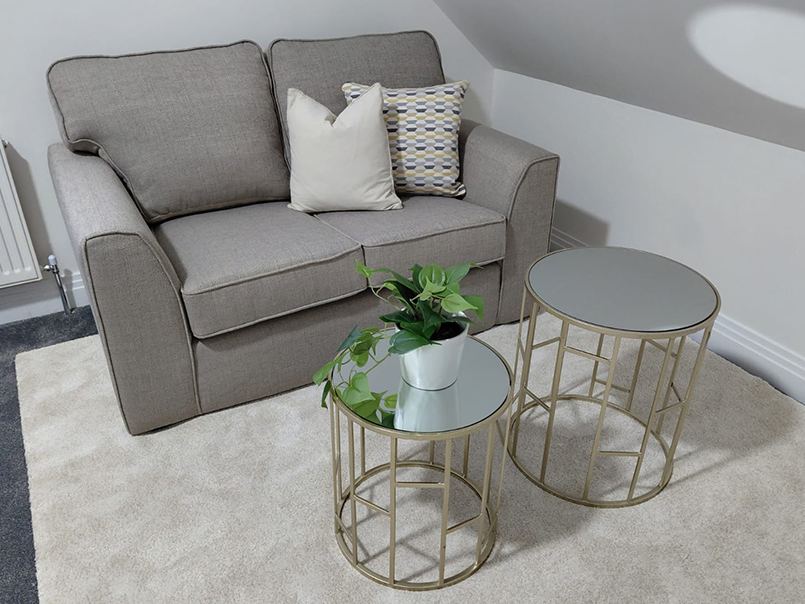 Styled living and lounge space