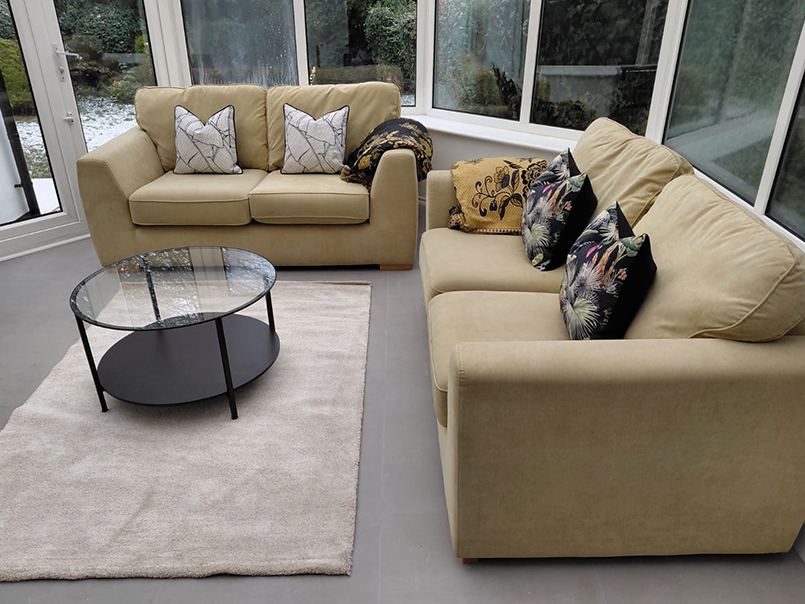 Styled living and lounge space