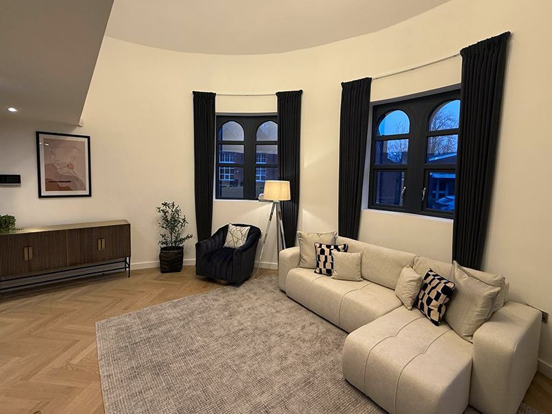 Styled living and lounge space