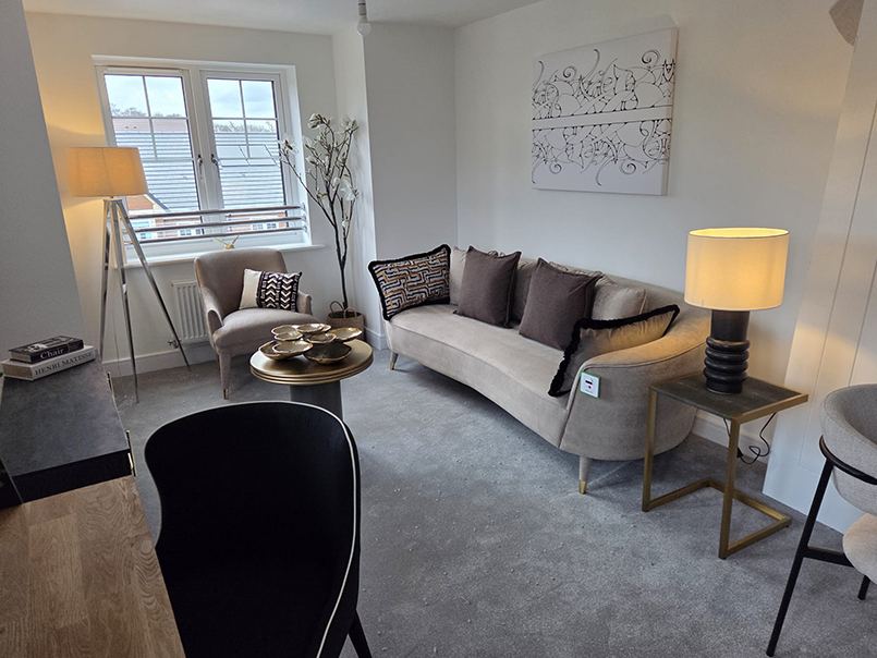 Styled living and lounge space
