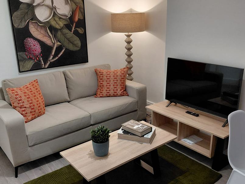 Styled living and lounge space
