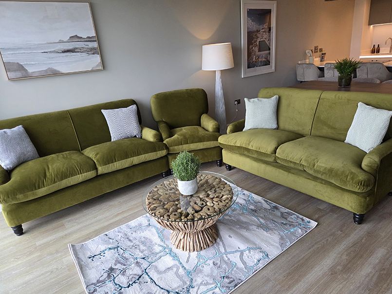 Styled living and lounge space