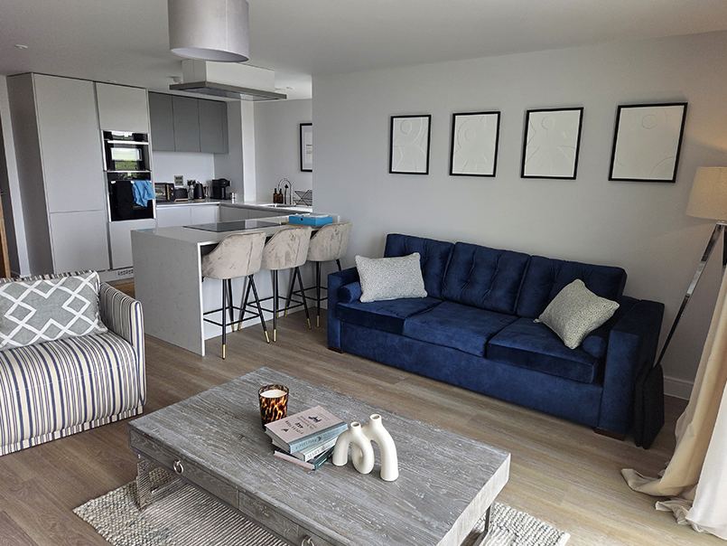 Styled living and lounge space
