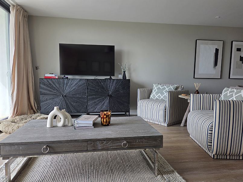 Styled living and lounge space