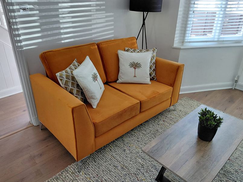 Styled living and lounge space