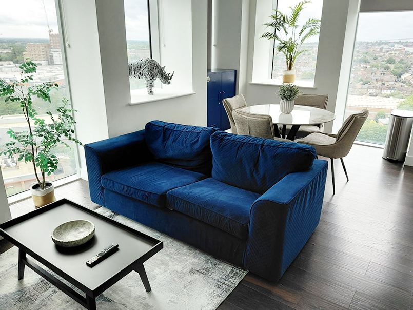 Styled living and lounge space