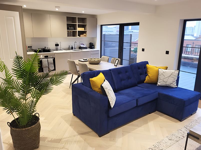 Styled living and lounge space