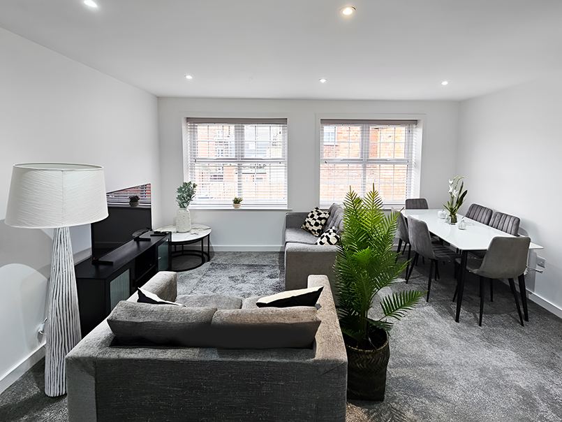 Styled living and lounge space