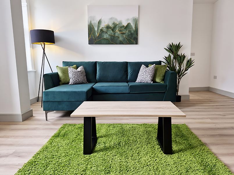 Styled living and lounge space