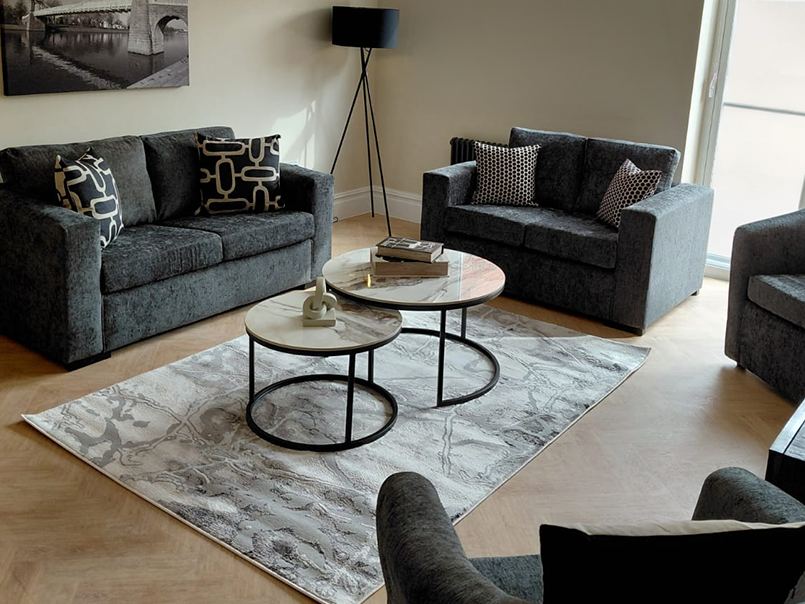 Styled living and lounge space