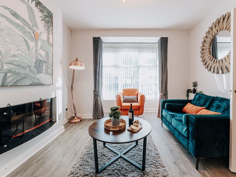 Styled living and lounge space