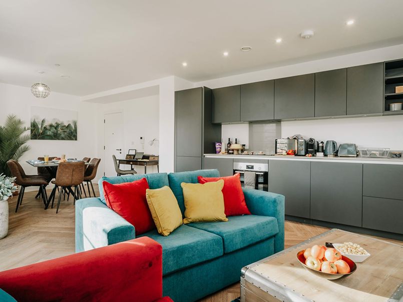 Styled living and lounge space